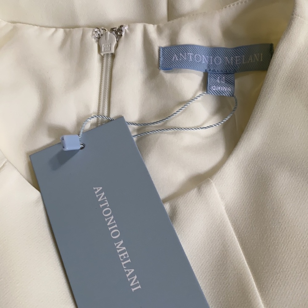 Antonio Melani Nasri Flounce Jewel Neck Dress. - Picture 6 of 9